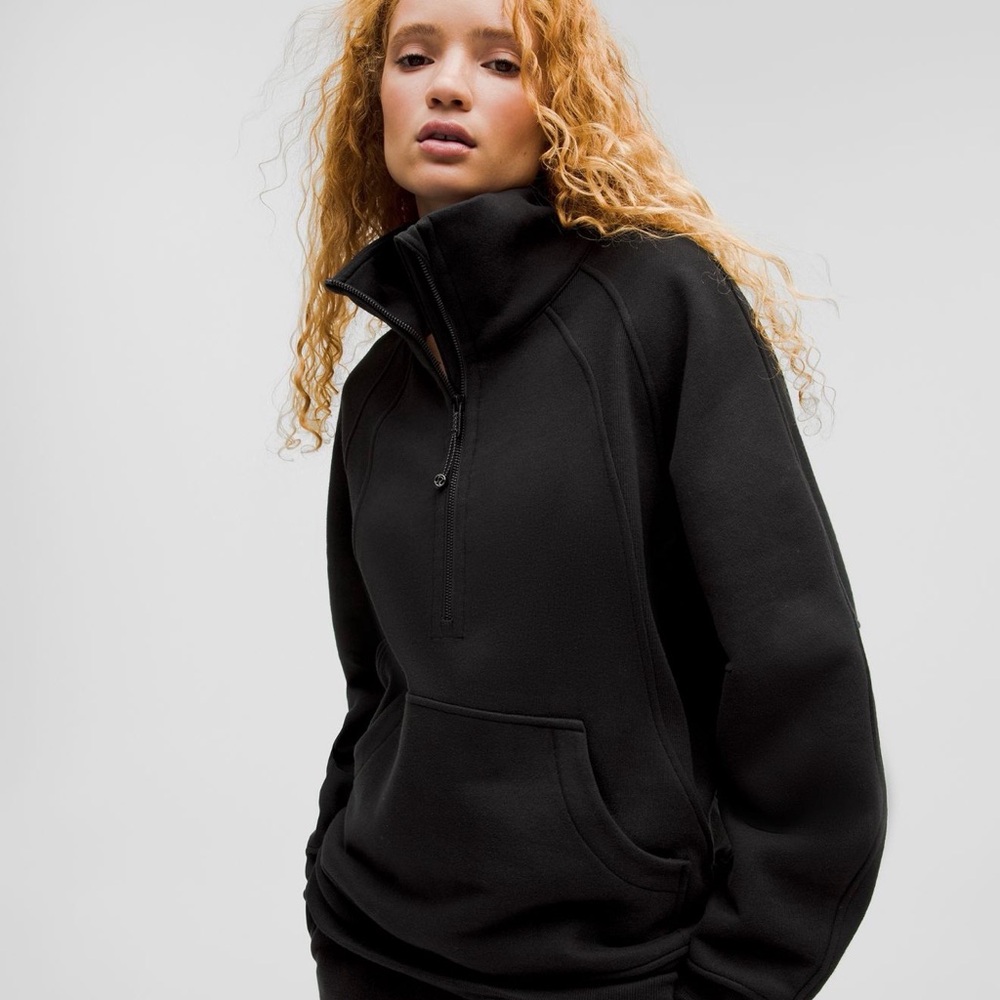 Lululemon Scuba Oversized Funnel-Neck Half Zip *Long XL/XXL black - Picture 2 of 3